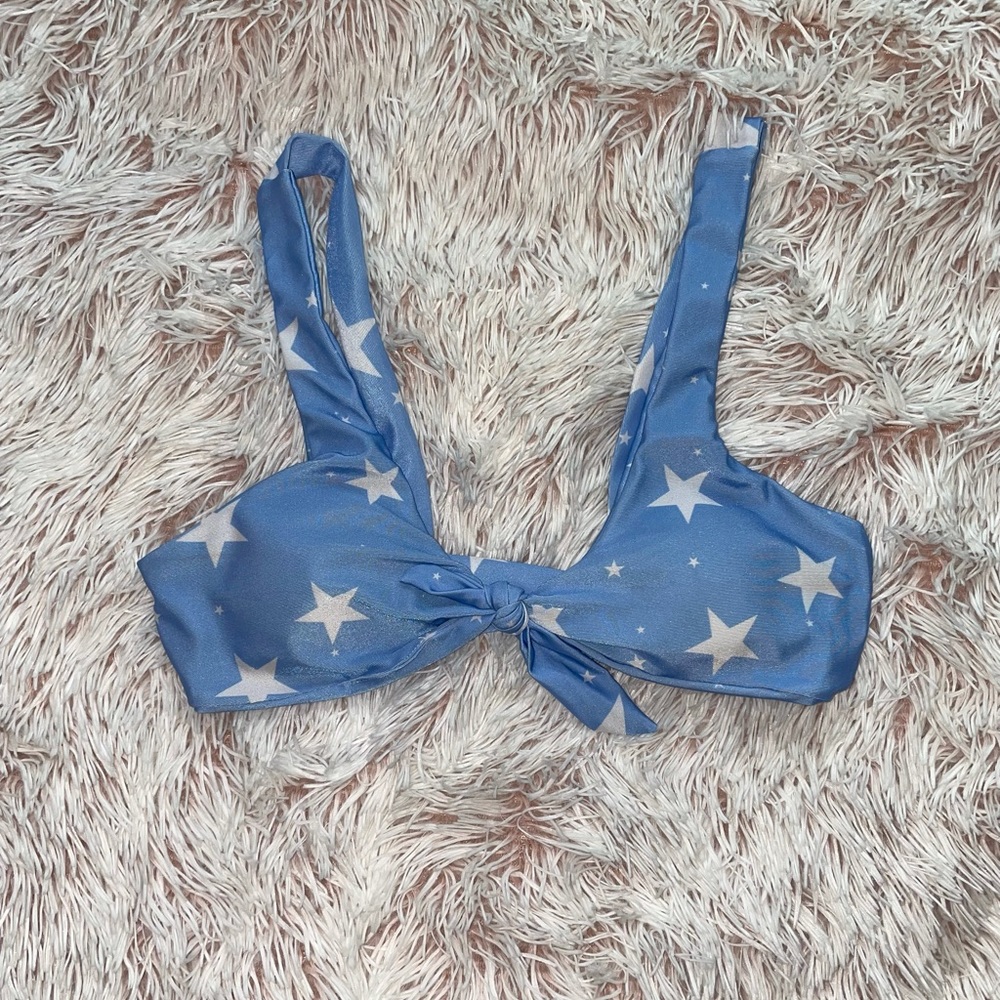 Star Print Bikini Top